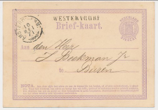 Westervoort - Trein takjestempel Amsterdam - Emmerich 1871