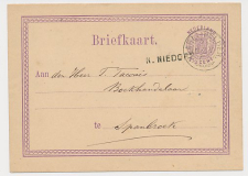 N. Niedorp - Trein takjestempel Haarlem - Helder 1877