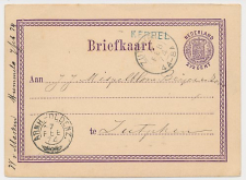 Keppel - Trein takjestempel Arnhem - Oldenzaal 1874