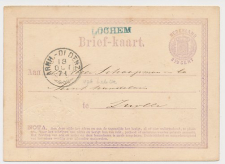 Lochem - Trein takjestempel Arnhem - Oldenzaal 1871