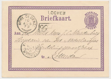 Lochem - Trein takjestempel Arnhem - Oldenzaal 1872