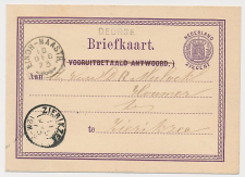 Deurne - Trein takjestempel Eindhoven - Maastricht 1873