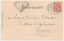 Amsterdam - Trein ovaalstempel  Oberhausen - Emmerich 1903