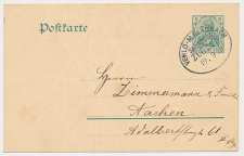 Trein ovaalstempel  Venlo - M.Gladbach 1910