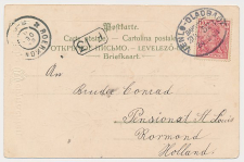 Trein ovaalstempel  Venlo - Gladbach 1901