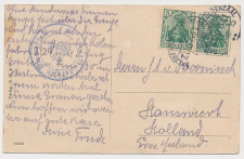 Trein ovaalstempel  Salzbergen - Oldenzaal 1915