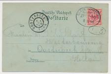 Trein ovaalstempel  Cleve - Nymegen 1898