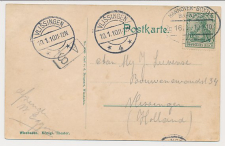 Trein ovaalstempel  Hannover - Boxtel 1910