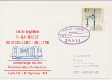 Trein ovaalstempel  Oldenzaal - Osnabruck 1979