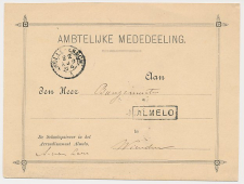 Trein Haltestempel Almelo 1884