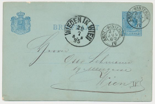 Trein kleinrondstempel Amsterdam - Winterswijk IV 1885
