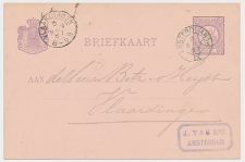 Trein kleinrondstempel Amsterdam - Antwerpen IX 1887