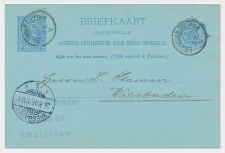 Trein kleinrondstempel Amsterdam - Zutphen V 1896