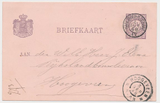 Trein kleinrondstempel Harlingen - Nieuwe Schans IV 1898