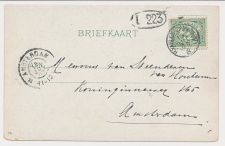 Trein kleinrondstempel Haarlem - Zandvoort B 1905