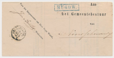 Stationstempel HUGOW. - Heerhugowaard - Noord-Scharwoude 1879