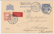 Treinstempel Amsterdam - Helder 1912 - Stempel: LOCAAL