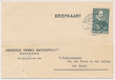 Firma kaart  Limburgsche Tramweg Maatschappij Roermond 1933