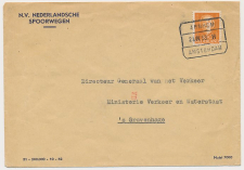 Firma envelop N.V. Nederlandsche Spoorwegen 1953