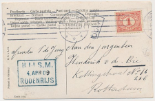 Stationstempel H.IJ.S.M. Rodenrijs 1909