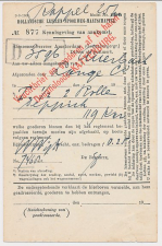 Spoorwegbriefkaart H.IJ.S.M. Amsterdam Kattenburg 1919