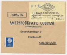 Amersfoort 1969 - VAD Bagagezegel voor persbrieven