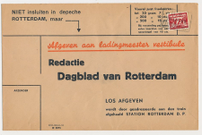 Spoorweg poststuk Vlaardingen - Rotterdam 1942