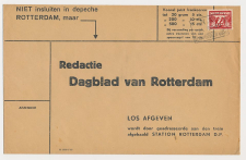Spoorweg poststuk Vlaardingen - Rotterdam 1942