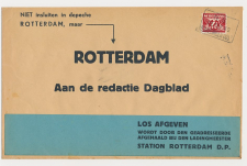 Spoorweg poststuk Vlaardingen - Rotterdam 1942