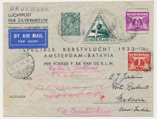 VH B 90 i Norwich GB / UK - Batavia Ned. Indie 1933 - Retour 