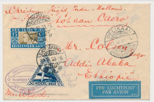 VH B 91 Batavia Ned. Indie - Egypte - Addis Abeba Ethiopie 1933