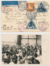 VH B 91 d Batavia Ned. Indie - Amsterdam - Newark USA 1933