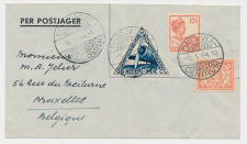 VH B 92 b Batavia Ned. Indie - Brussel Belgie 1934