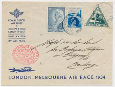 VH B 98 b Kloosterzande - Bandoeng Ned. Indie 1934