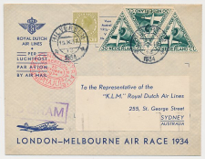 VH B 98 d  Hilversum - Sydney Australie 1934