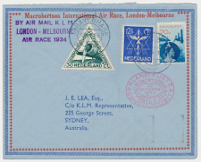 VH B 98 d s Gravenhage - Sydney Australie 1934