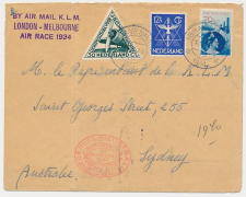 VH B 98 d s Gravenhage - Sydney Australie 1934