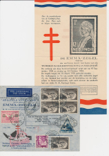 VH B 100 g Batavia Ned. Indie - Paramaribo Suriname 1934 - Emma 