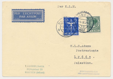 VH B 121 Nijmegen - Lydda Palestina / Israel 1937