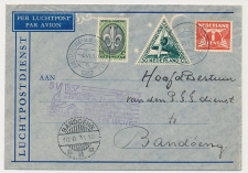 VH B 123 d Amsterdam - Bandoeng Ned. Indie 1937 v.v.