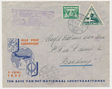 VH B B 123 d s Gravenhage - Bandoeng Ned. Indie 1937 v.v.