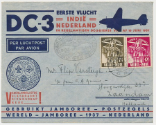 VH B 124 d Batavia Ned. Indie - Zaandam 1937