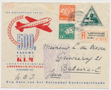 VH B 130 a s Gravenhage - Batavia Ned. Indie 1937