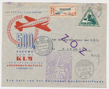 VH B 130 d Schiedam - Bandoeng Ned. Indie 1937 v.v.