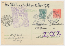 VH B 130 d s Gravenhage - Bandoeng Ned. Indie 1937 v.v.