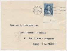 Em. Zomer 1937 s Gravenhage - Parijs Frankrijk - Plaatnummer