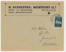 Em. Spoorweg 1939 Montfort - Amsterdam 