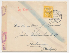 Em. PTT 1943 s Gravenhage - Antwerpen Belgie 