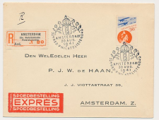 Aangetekend / Stempel Amsterdam 1941 - 32e Philatelistendag