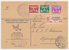 Aangetekend / Stempel Hilversum 1942 - Postzegeltentoonstelling 